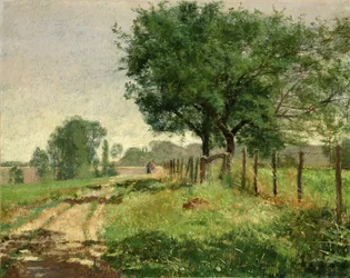 Bauer auf den Feldern